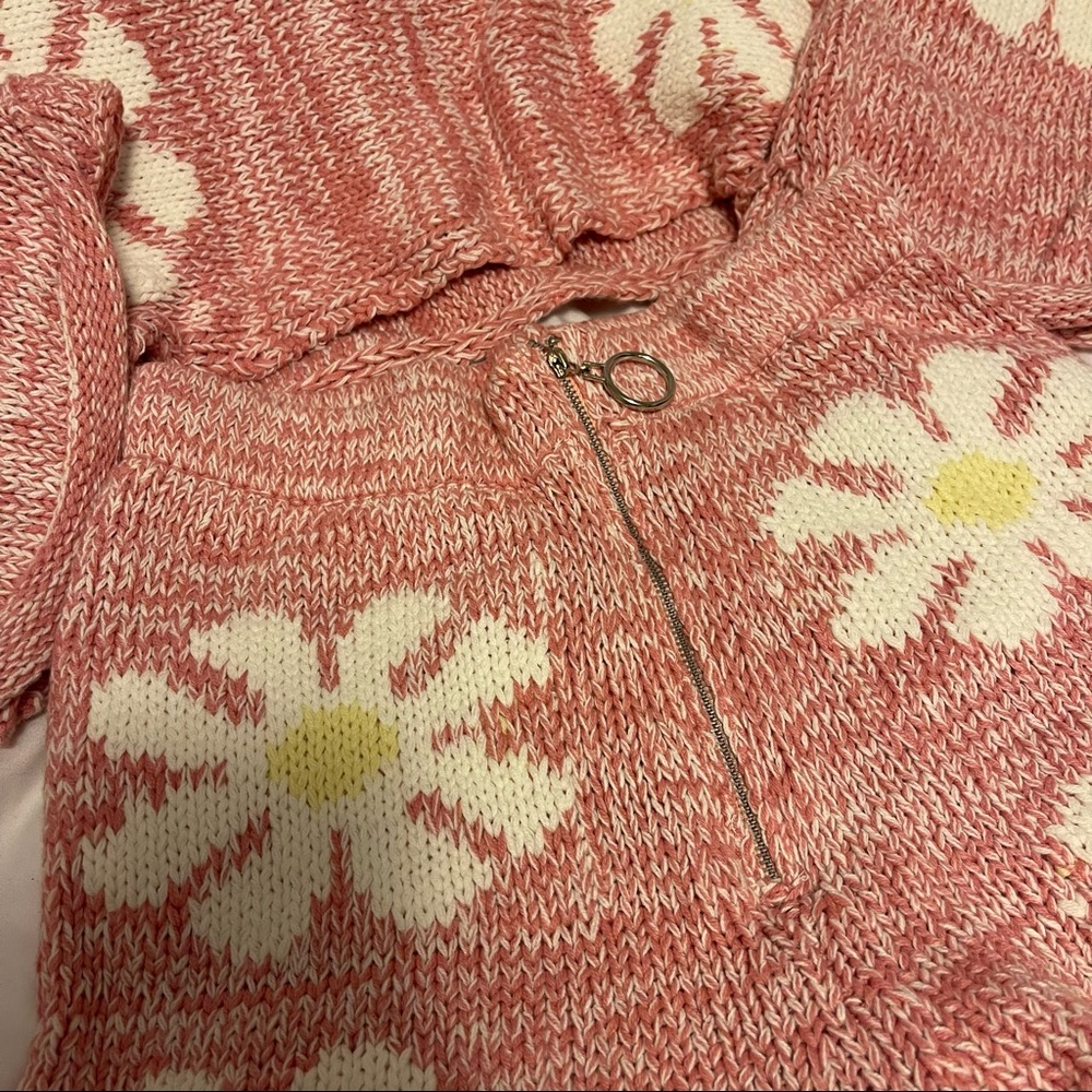 Pink Floral Knit Short Set - Picture 4 of 5